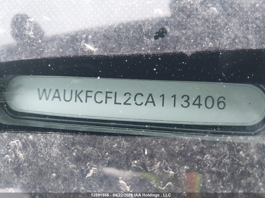 2012 Audi A4 Prestige VIN: WAUKFCFL2CA113406 Lot: 12591956