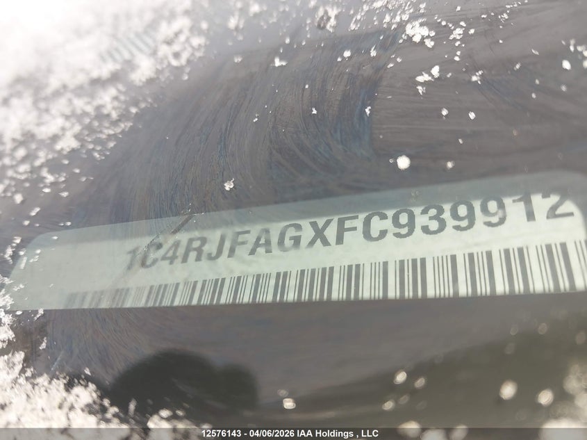 2015 Jeep Grand Cherokee Laredo VIN: 1C4RJFAGXFC939912 Lot: 12576143X