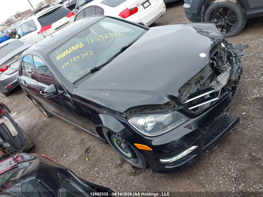 2014 Mercedes-Benz C 300 4Matic VIN: WDDGF8AB6EG189303 Lot: 12592332x