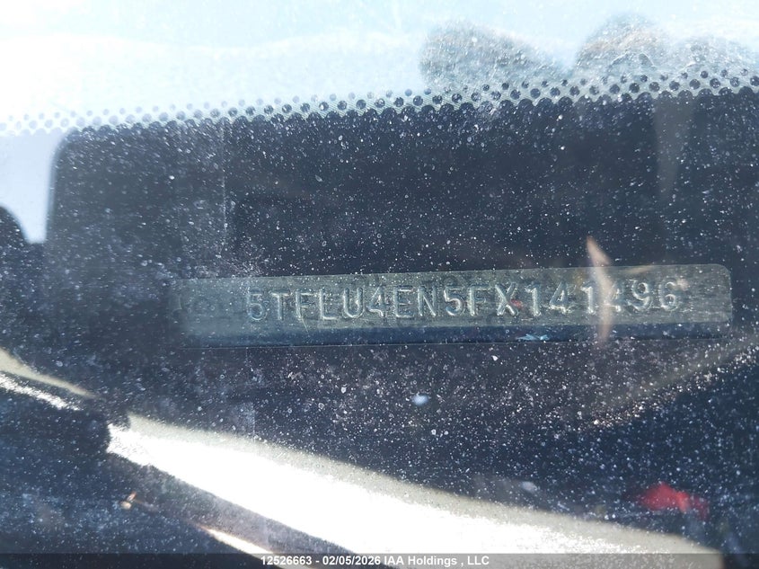 2015 Toyota Tacoma V6 VIN: 5TFLU4EN5FX141496 Lot: 12526663x