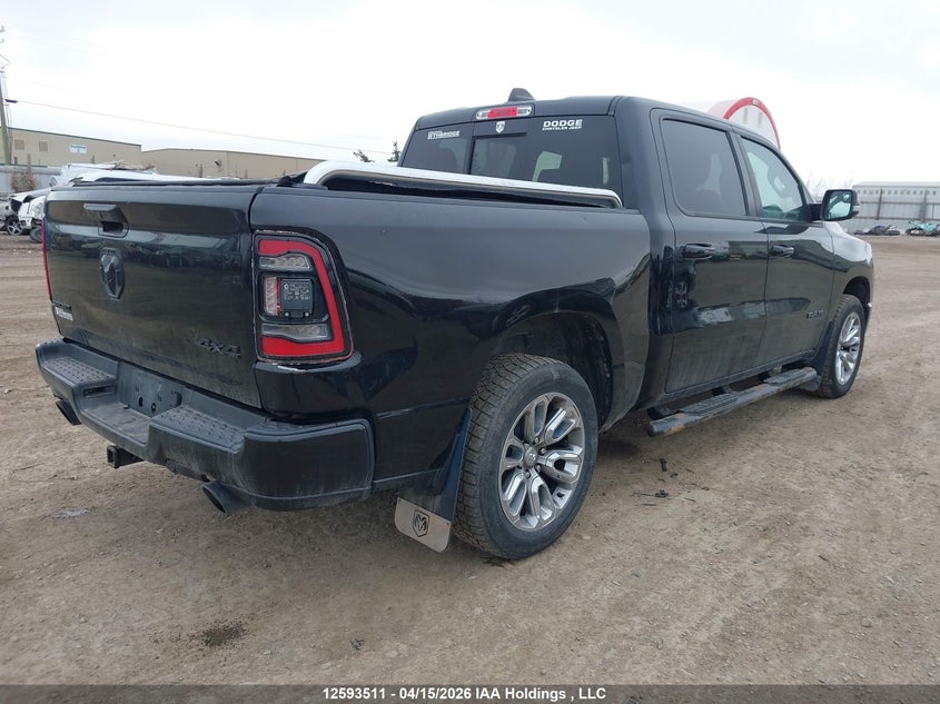 2019 Ram 1500 5.7 Ram Rebel black Lot 111012593511 Vin 1C6SRFLT8KN564323