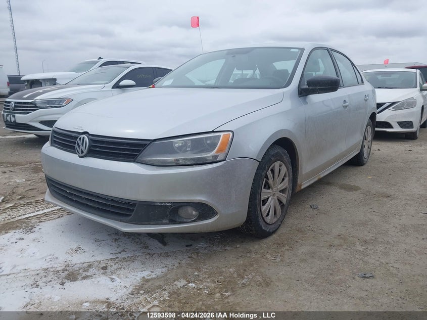 2013 Volkswagen Jetta, Удар ззаду, IAAI, VIN 3VW2K7AJ3DM448624 — фото 2