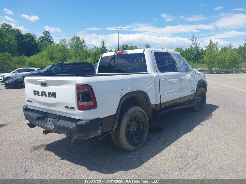 2020 Ram 1500 3.0 Ram Rebel white Lot 111012593729 Vin 1C6SRFLM3LN202717