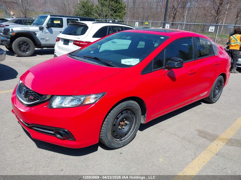 Vin: 2hgfb6e55dh701003, lot: 2990605, honda civic 20132