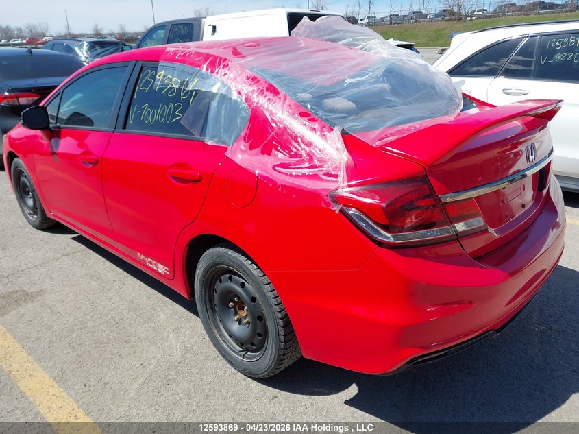 Vin: 2hgfb6e55dh701003, lot: 2990605, honda civic 20133