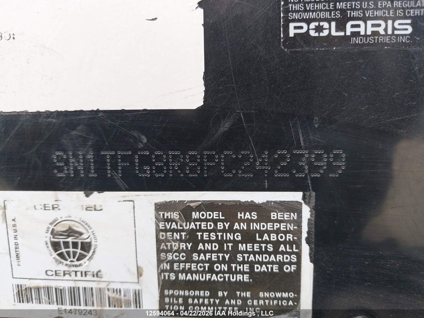 2023 Polaris 850 Rmk Khaos Matryx Slash VIN: SN1TFG8R8PC242399 Lot: 12594064