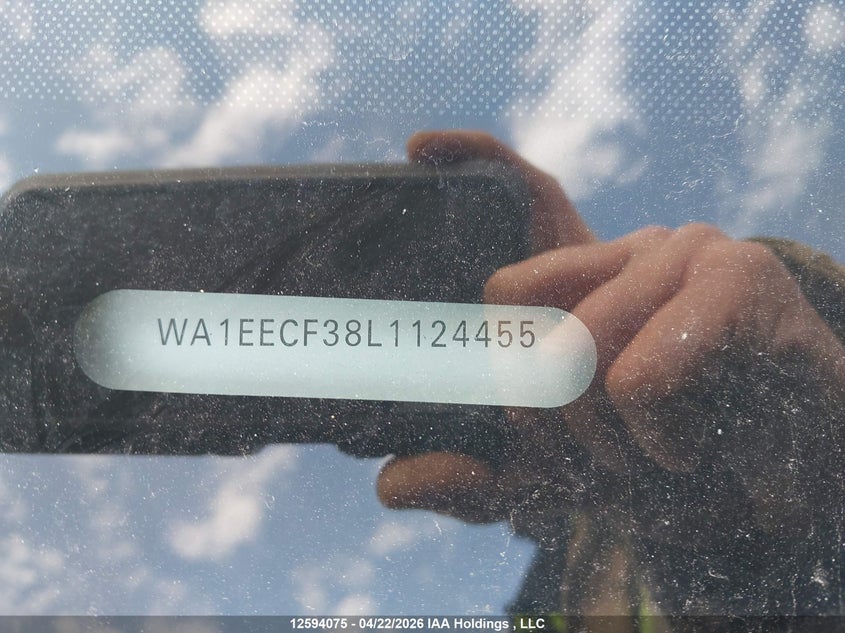 2020 Audi Q3 45 Progressiv VIN: WA1EECF38L1124455 Lot: 12594075