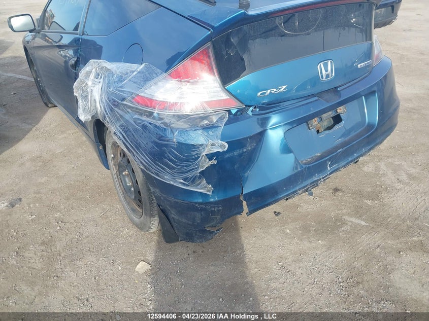 2011 Honda Cr-Z Ex VIN: JHMZF1D65BS800986 Lot: 12594406