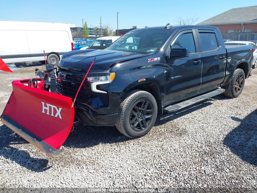 2022 Chevrolet Silverado K1500 Rst, Front, IAAI, VIN 1GCUDEED1NZ585320 — photo 2