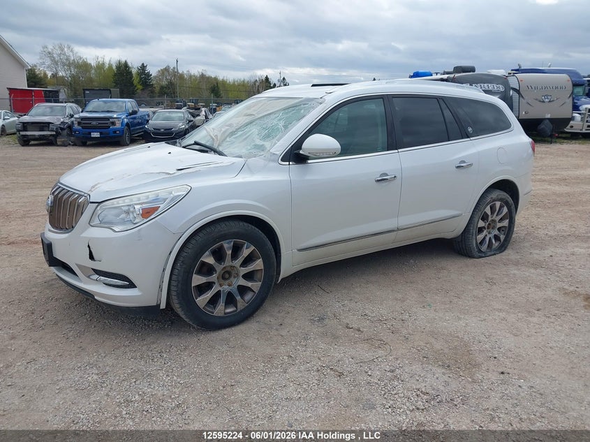 2016 Buick Enclave 3.6 white Lot 111012595224 Vin 5GAKVBKD6GJ215460