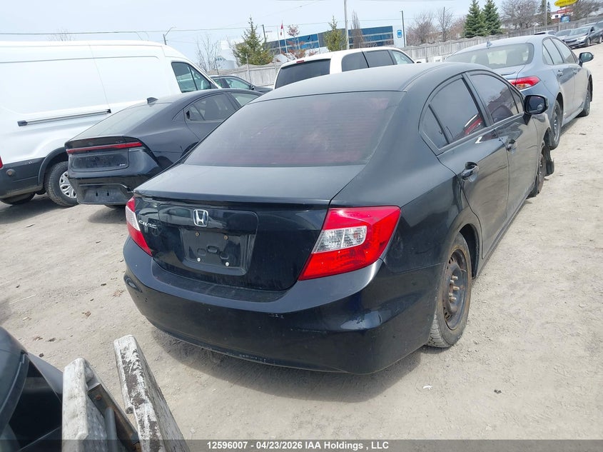 2012 Honda Civic 1.8 Lx Grey Lot 111012596007 Vin 2HGFB2F40CH100143