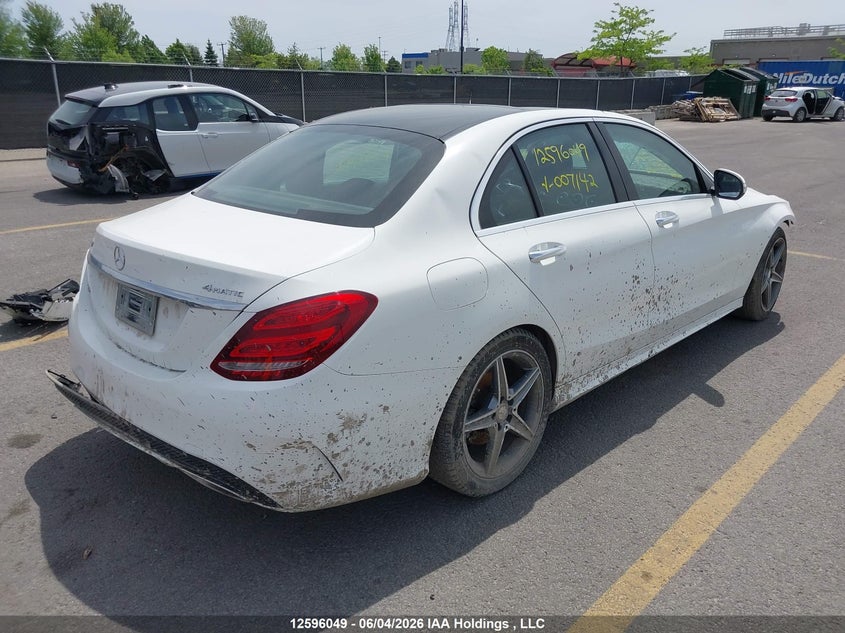 Vin: 55swf4kbxfu007142, lot: 2992954, mercedes-benz c 300 4matic 20154
