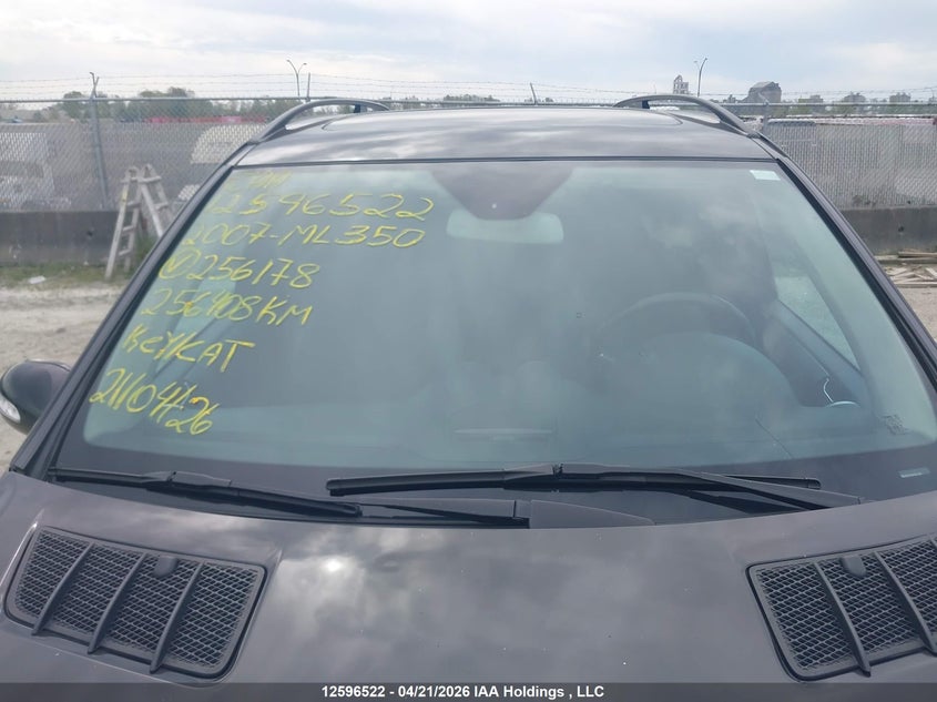2007 Mercedes-Benz Ml 350 VIN: 4JGBB86E87A256178 Lot: 12596522