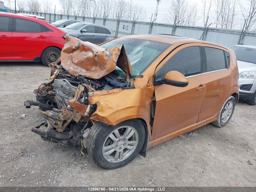 2017 Chevrolet Sonic, All Over, IAAI, VIN 1G1JF6SB3H4128279 — photo 2