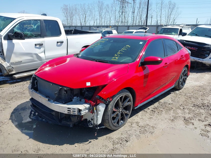 Vin: shhfk7h96hu306745, lot: 2994449, honda civic sport touring 20172