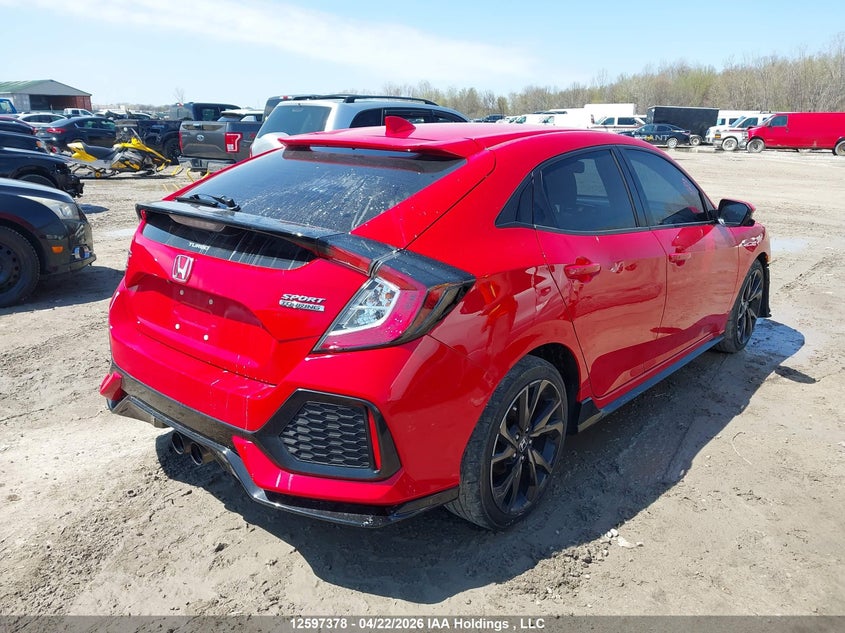 Vin: shhfk7h96hu306745, lot: 2994449, honda civic sport touring 20174