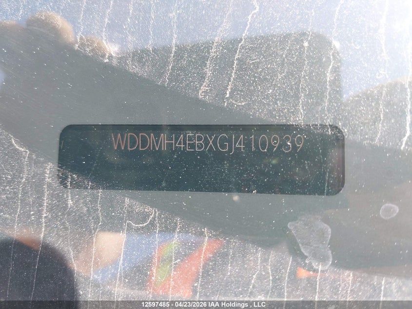 2016 Mercedes-Benz B250 VIN: WDDMH4EBXGJ410939 Lot: 12597485