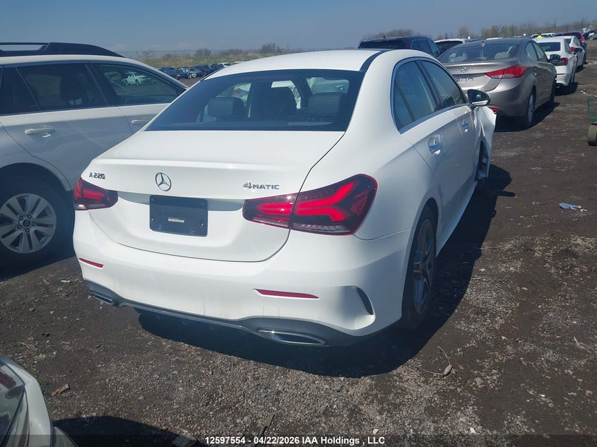 Vin: w1k3g4fb9nj327254, lot: 2994646, mercedes-benz a 220 4matic 20224