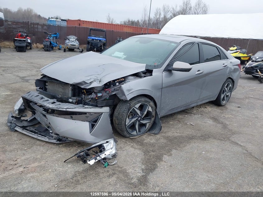 Vin: kmhln4aj2pu085919, lot: 2994692, hyundai elantra hybrid luxury 20232