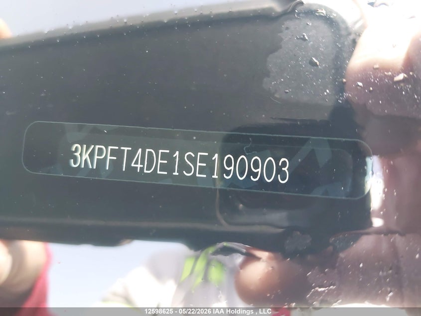 2025 Kia K4 Lx/Lxs VIN: 3KPFT4DE1SE190903 Lot: 12598625