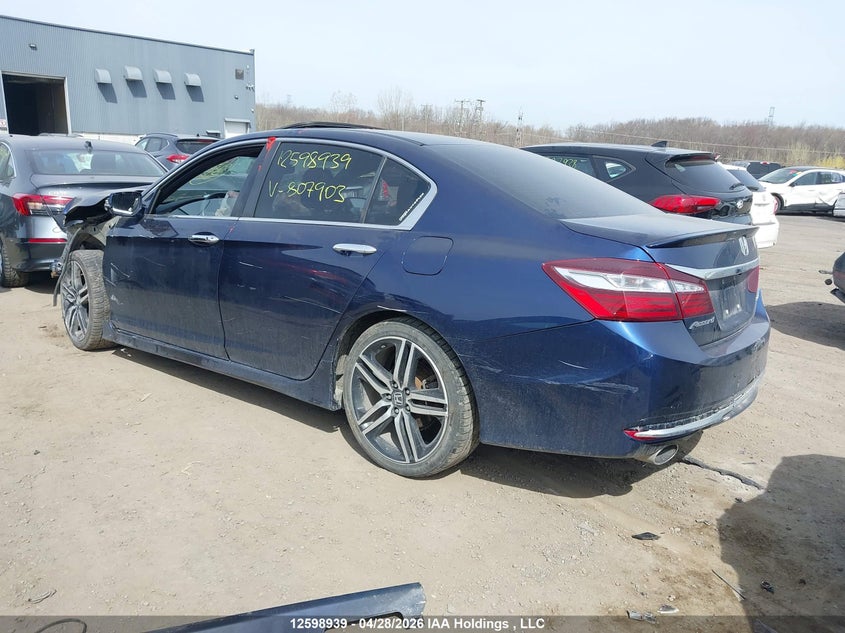 Vin: 1hgcr2f50ga807903, lot: 2996161, honda accord 20163