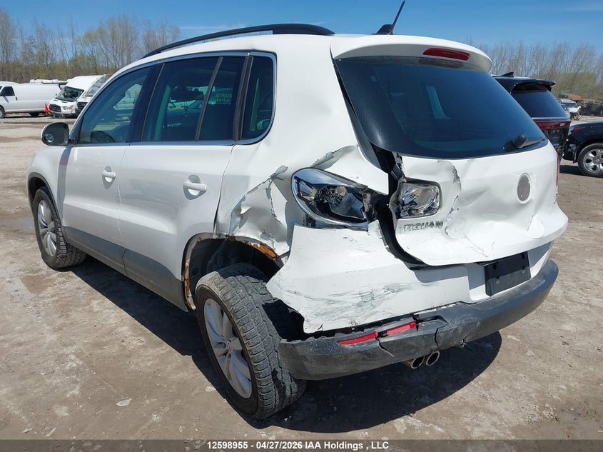 2011 Volkswagen Tiguan 2.0 Tsi Comfortline/2.0 Tsi Highline/2.0 Tsi Trendline VIN: WVGBV7AX7BW540715 Lot: 12598955