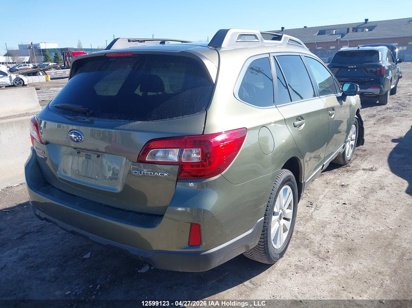 Vin: 4s4bscdc7g3236514, lot: 2996359, subaru outback 2.5i premium 20164