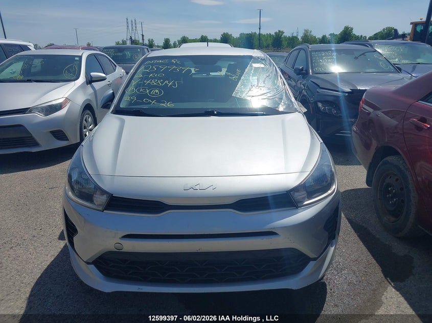 2022 Kia Rio VIN: 3KPA25AD3NE488145 Lot: 12599397