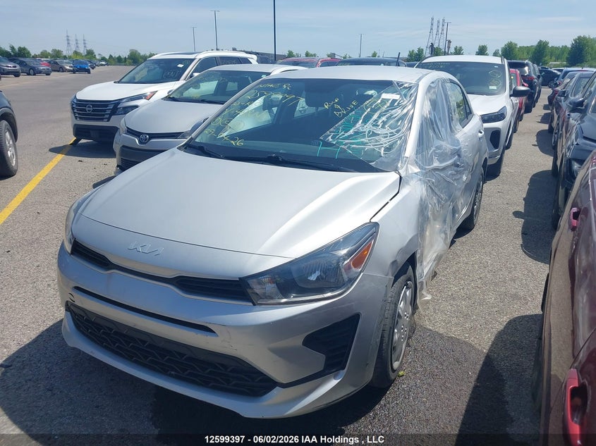Vin: 3kpa25ad3ne488145, lot: 2996667, kia rio 20222