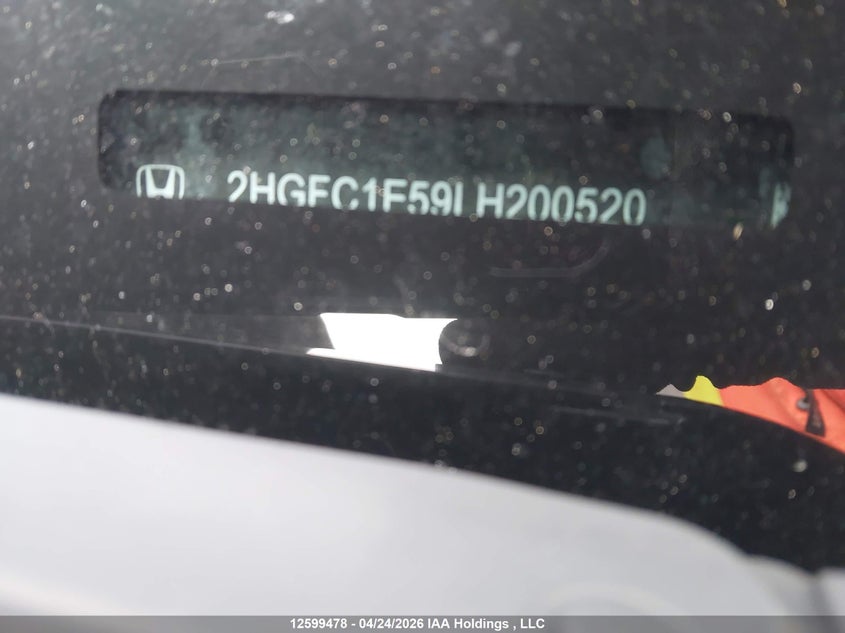 2020 Honda Civic Si Si VIN: 2HGFC1E59LH200520 Lot: 12599478