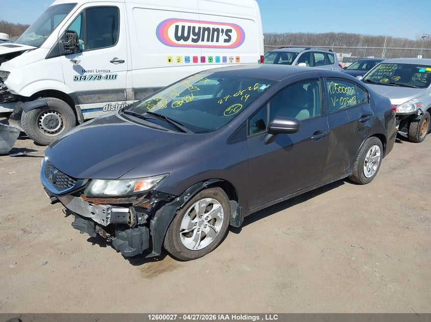 Vin: 2hgfb2f46eh025953, lot: 2997341, honda civic 20142