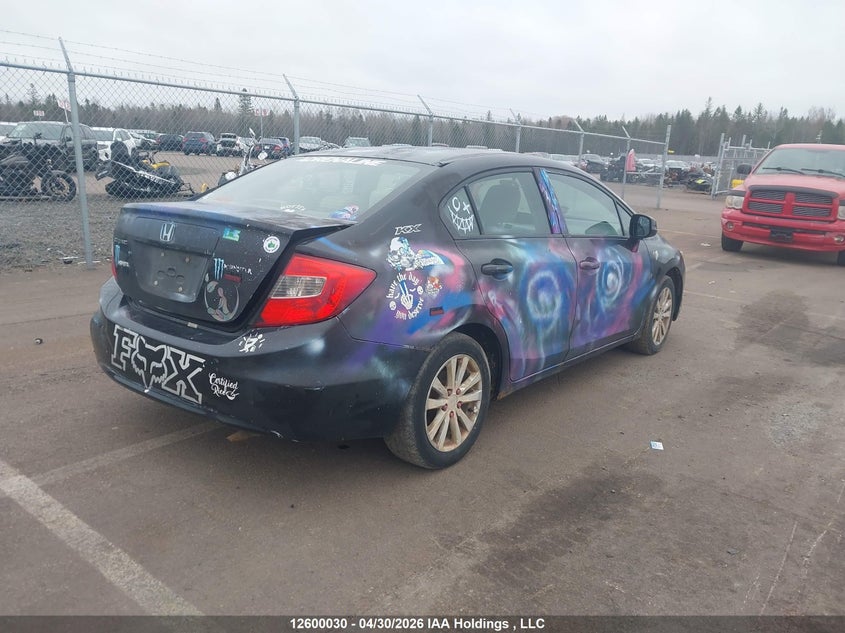 2HGFB2F50CH037232 2012 Honda Civic 1.8 Lx black
