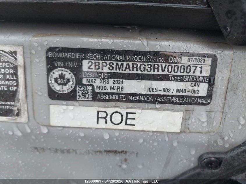 2024 OTHER SKIDOO SKIDOO. N/A N/A