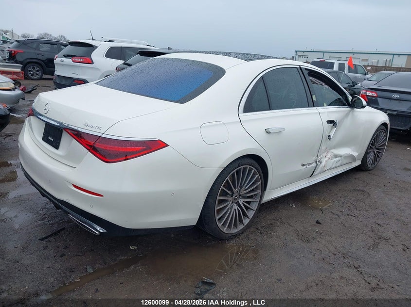 Vin: w1k6f6db0na068832, lot: 2997421, mercedes-benz s 500 4matic 20224