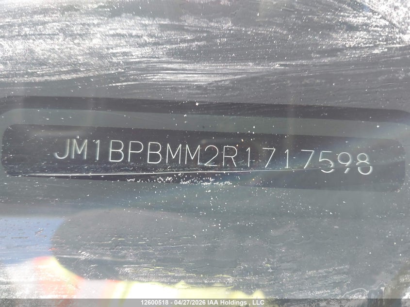 2024 Mazda 3 Premium VIN: JM1BPBMM2R1717598 Lot: 12600518