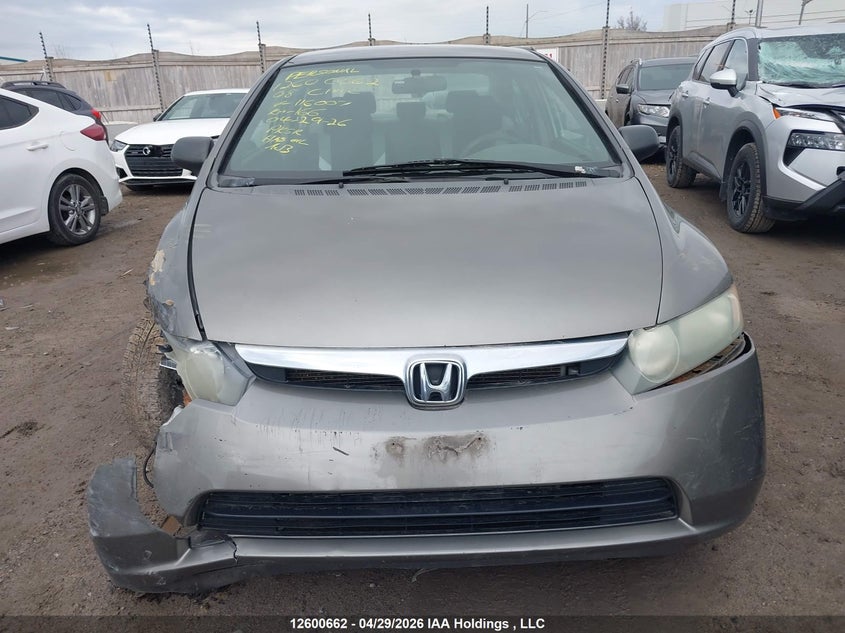 2008 Honda Civic Dx-G VIN: 2HGFA16408H116007 Lot: 12600662