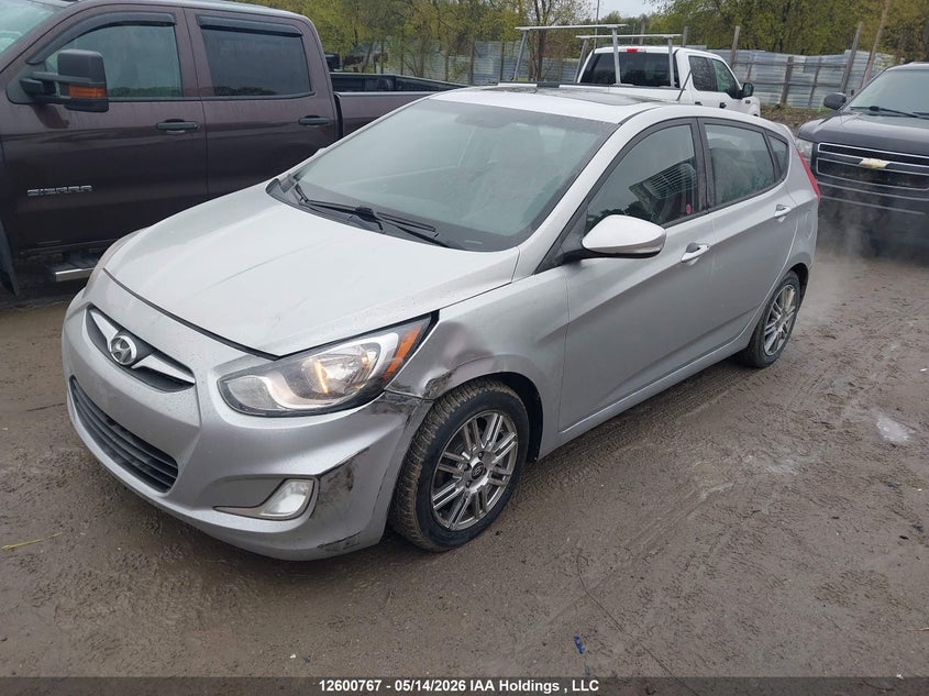 2014 Hyundai Accent, Удар спереду, IAAI, VIN KMHCU5AE4EU186873 — фото 2