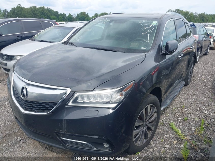 2015 Acura MDX, Угон, IAAI, VIN 5FRYD4H68FB503551 — фото 2