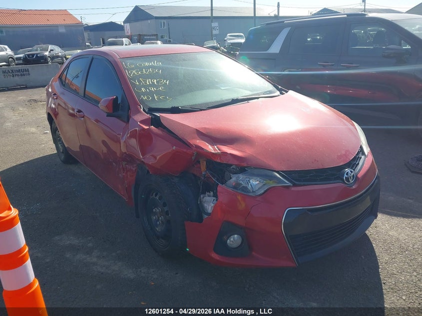 Vin: 2t1burhe7gc511934, lot: 2998631, toyota corolla s 2016 img_1