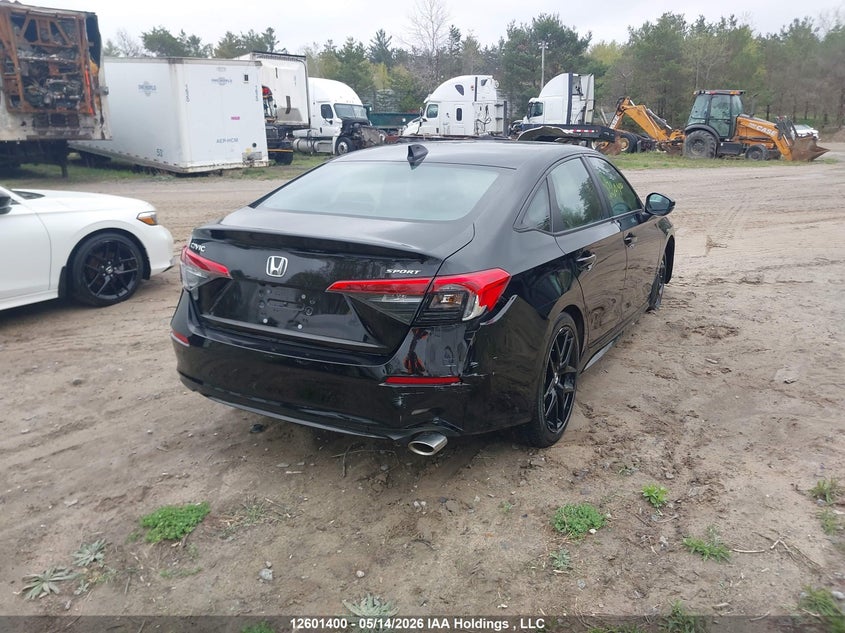 Vin: 2hgfe2f51rh113959, lot: 2998856, honda civic sport 20244