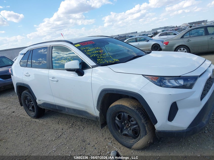 2022 Toyota Rav4 Hybrid Le VIN: 2T3BWRFV1NW142424 Lot: 12602336