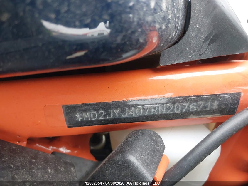 2024 Ktm Rc 390 VIN: MD2JYJ407RN207671 Lot: 12602354