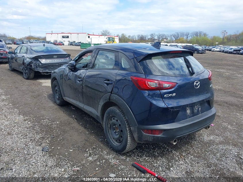 Vin: jm1dkdc7xk1450019, lot: 3001609, mazda cx-3 touring 20193