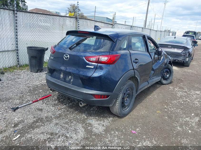 Vin: jm1dkdc7xk1450019, lot: 3001609, mazda cx-3 touring 20194