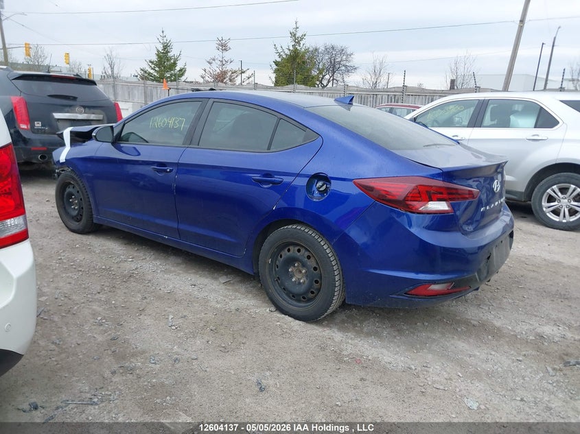 Vin: kmhd84lf0ku874762, lot: 3001883, hyundai elantra sel/value/limited 20193