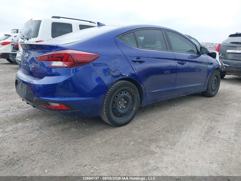 Vin: kmhd84lf0ku874762, lot: 3001883, hyundai elantra sel/value/limited 20194