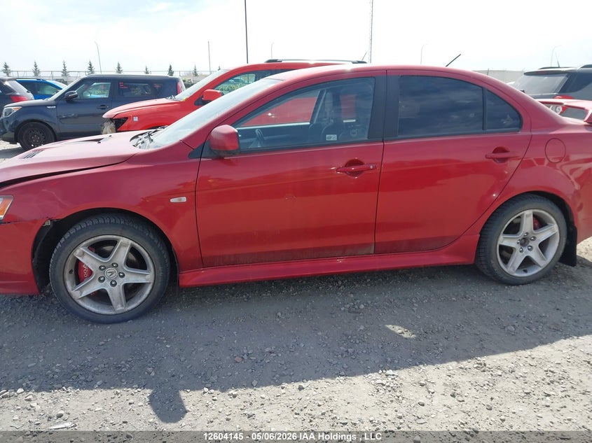 2010 Mitsubishi Lancer 2.0 Ralliart red Lot 111012604145 Vin JA32V6FV5AU601381