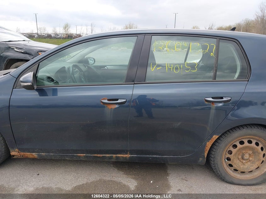2012 Volkswagen Golf VIN: WVWDA7AJXCW140153 Lot: 12604322