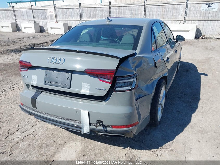 Vin: wauenaf47ka071651, lot: 3002254, audi a4 premium plus 20194