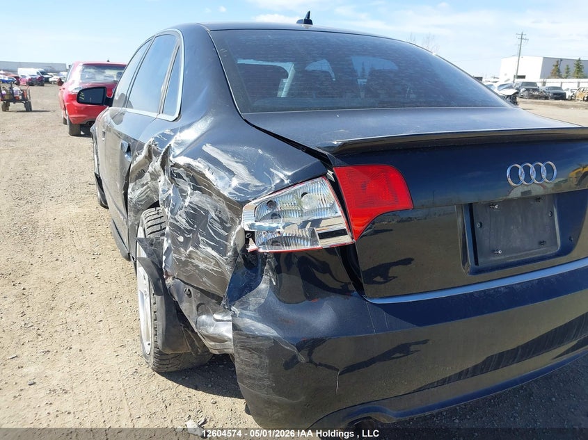 2007 Audi A4 S-Line 2.0T Quattro Turbo VIN: WAUEF78E77A174002 Lot: 12604574